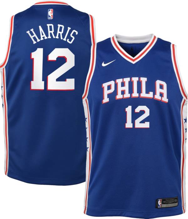 Nike Youth Philadelphia 76ers Tobias Harris #12 Blue Dri-FIT Icon Swingman  Jersey