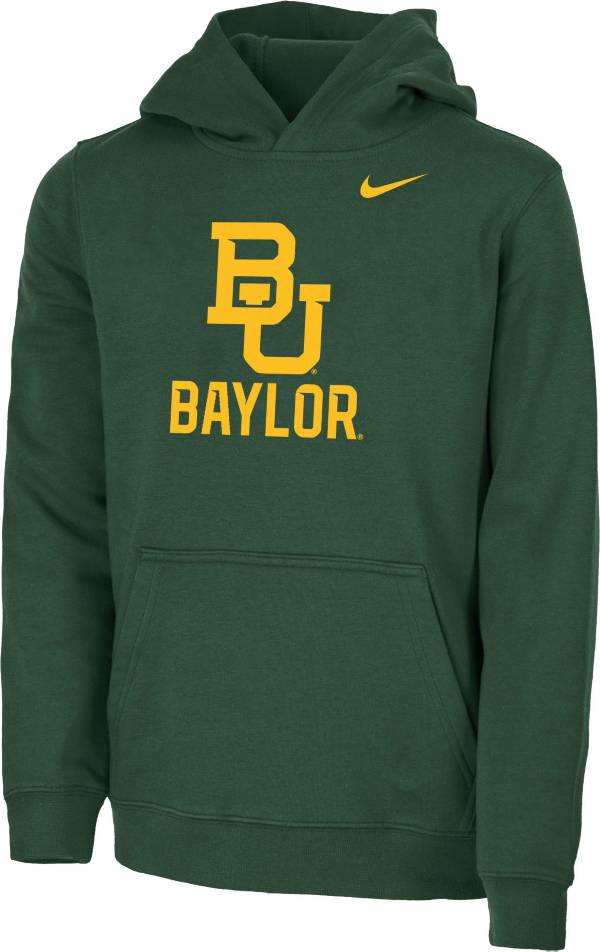 Nike Youth Baylor Bears Green Club Fleece Pullover Hoodie