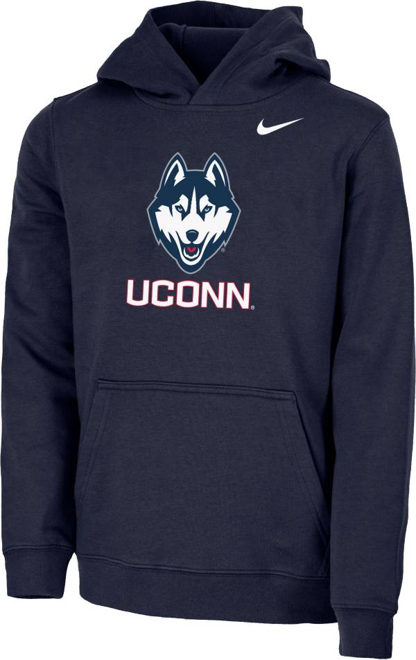 Nike Youth UConn Huskies Blue Club Fleece Pullover Hoodie