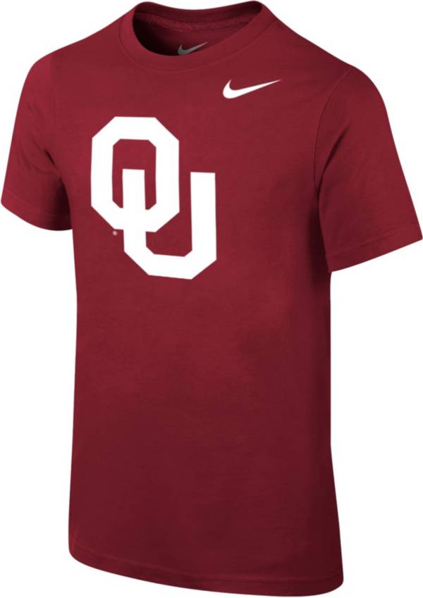 Nike Youth Oklahoma Sooners Crimson Core Cotton T-Shirt