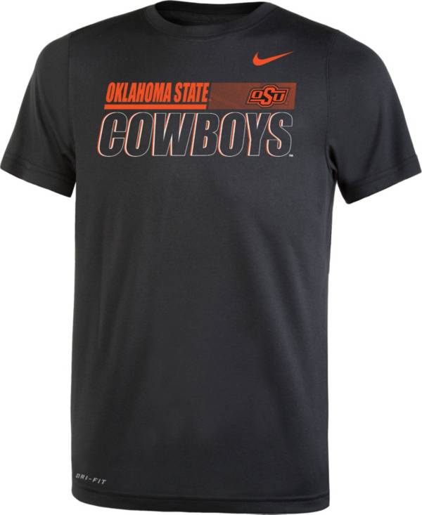 Nike Youth Oklahoma State Cowboys Dri-FIT Legend Performance Black T-Shirt