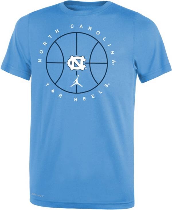 Jordan Youth North Carolina Tar Heels White Legend Practice Performance Basketball T-Shirt