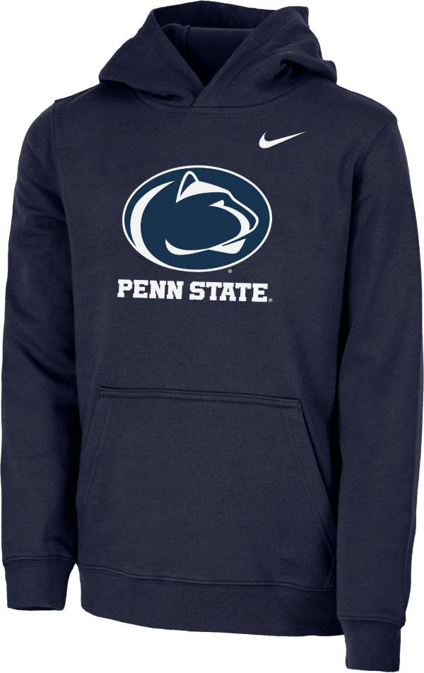 Nike Youth Penn State Nittany Lions Blue Club Fleece Pullover Hoodie