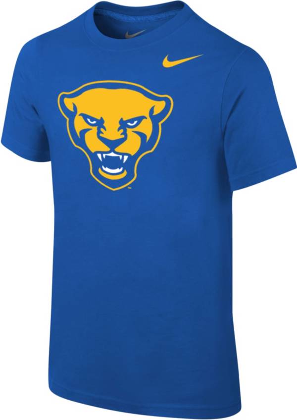 Nike Youth Pitt Panthers Blue Cotton Logo T-Shirt