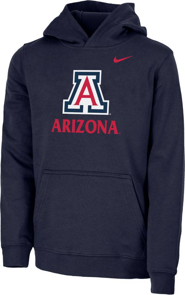 Nike Youth Arizona Wildcats Navy Club Fleece Pullover Hoodie