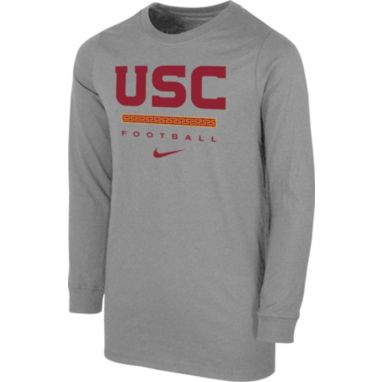 sorry, Nike Youth USC Trojans Grey Dri-FIT Wordmark Long Sleeve T-Shirt is currently out of stock