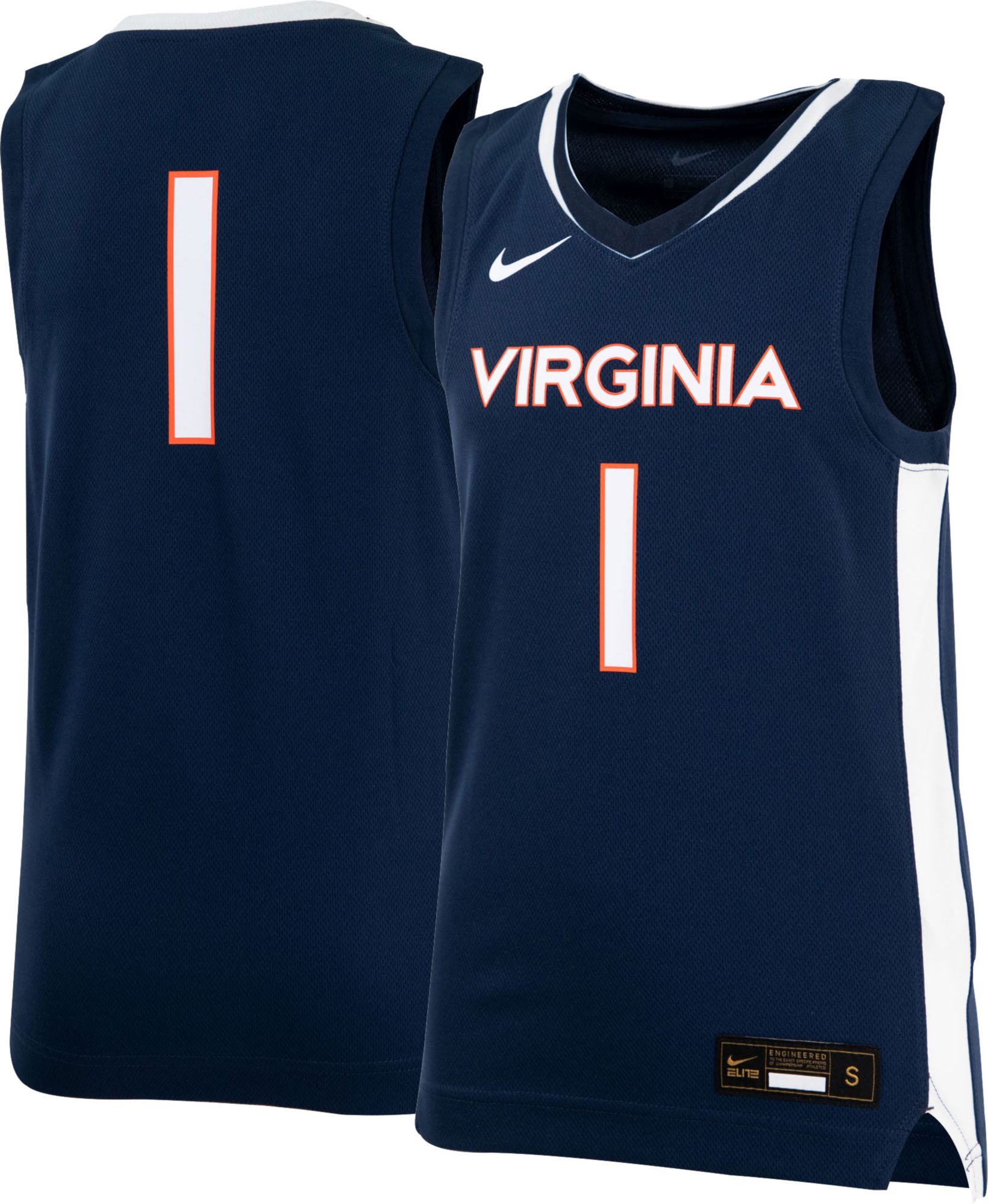 Nike Youth Virginia Cavaliers #1 Blue Replica Basketball Jersey product image