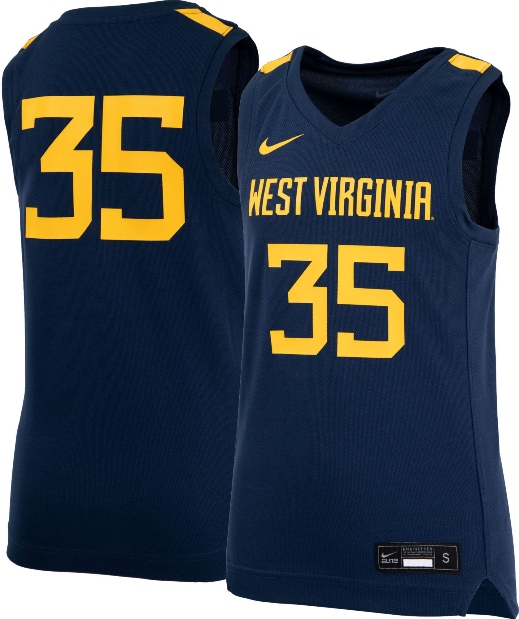 wvu youth basketball jersey