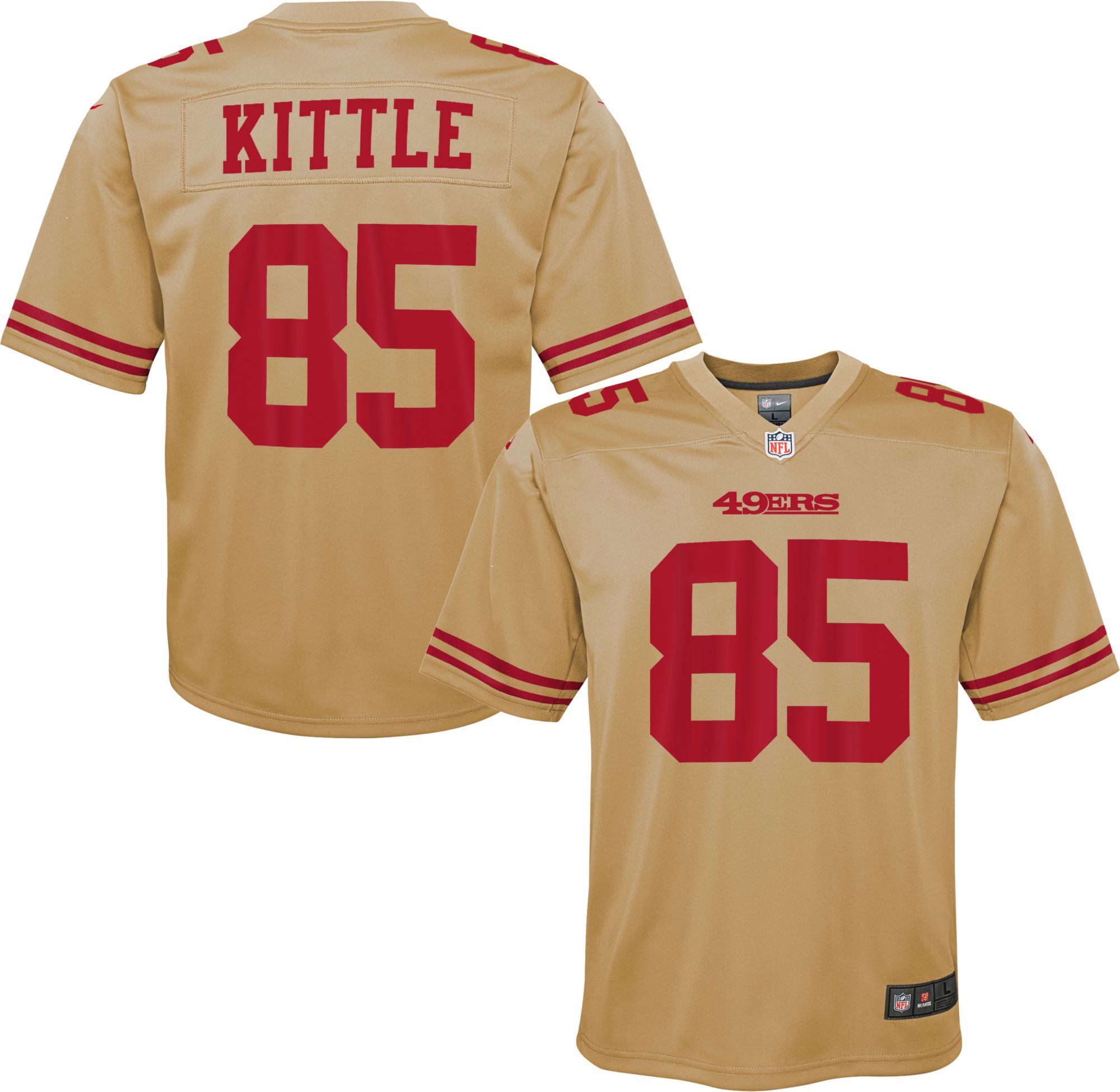 gold kittle jersey