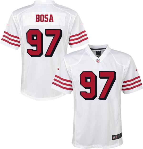 Nike Youth San Francisco 49ers Nick Bosa #97 White Game Jersey