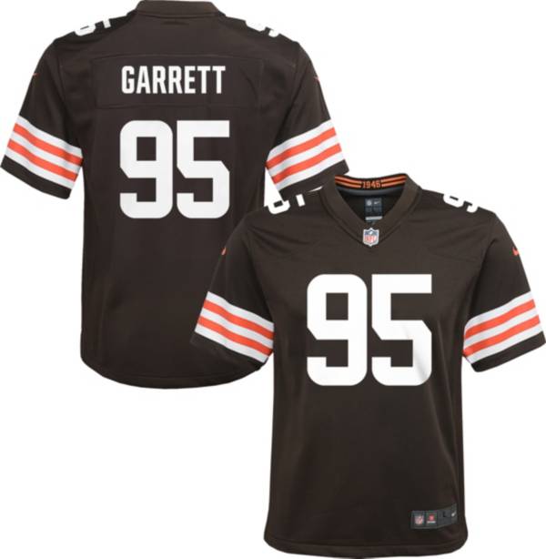 Nike Men's Cleveland Browns Myles Garrett #95 Brown Game Jersey