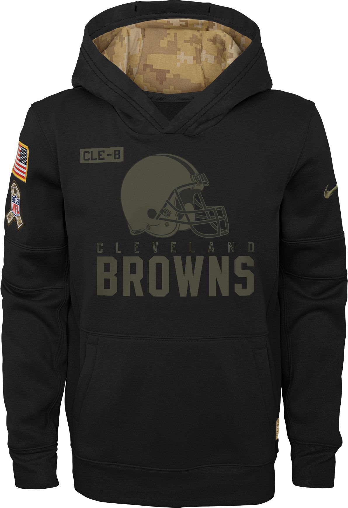 salute to service browns hoodie