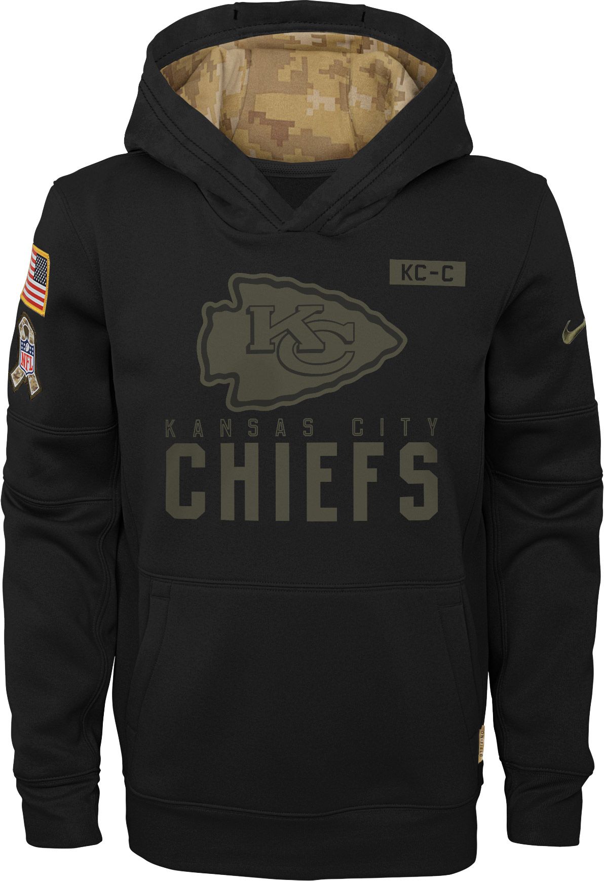 salute to service hoodie chiefs