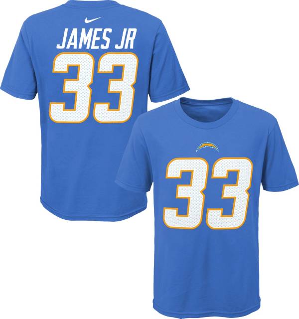 NFL Team Apparel Youth Los Angeles Chargers Derwin James Jr. #85 Blue  Player T-Shirt