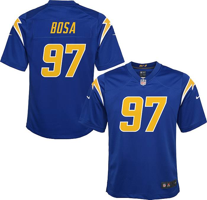 Los Angeles Chargers Nike Game Road Jersey - White - Derwin James - Youth