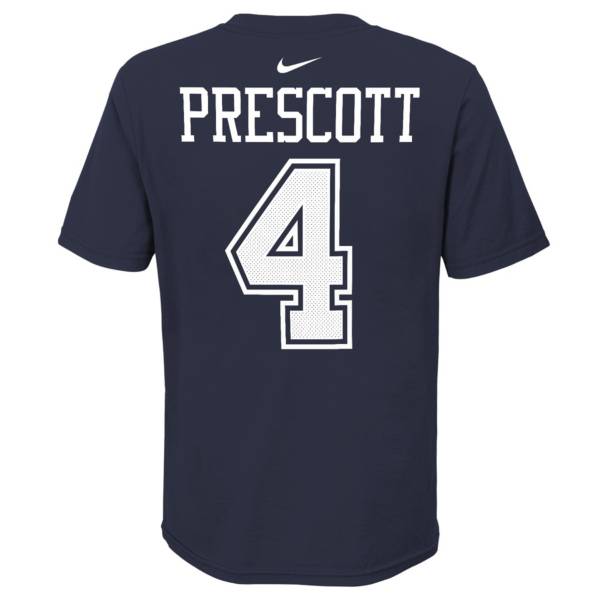 Nike Youth Dallas Cowboys Dak Prescott #4 Navy T-Shirt product image