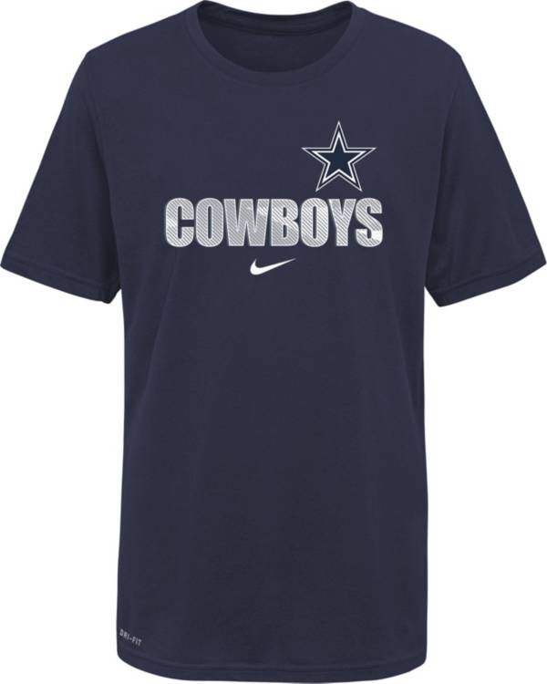 Nike Youth Dallas Cowboys Navy Legend Just Do It T-Shirt