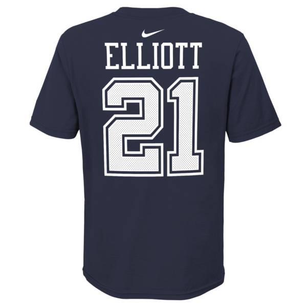 Nike Youth Dallas Cowboys Ezekiel Elliott #21 Navy T-Shirt product image
