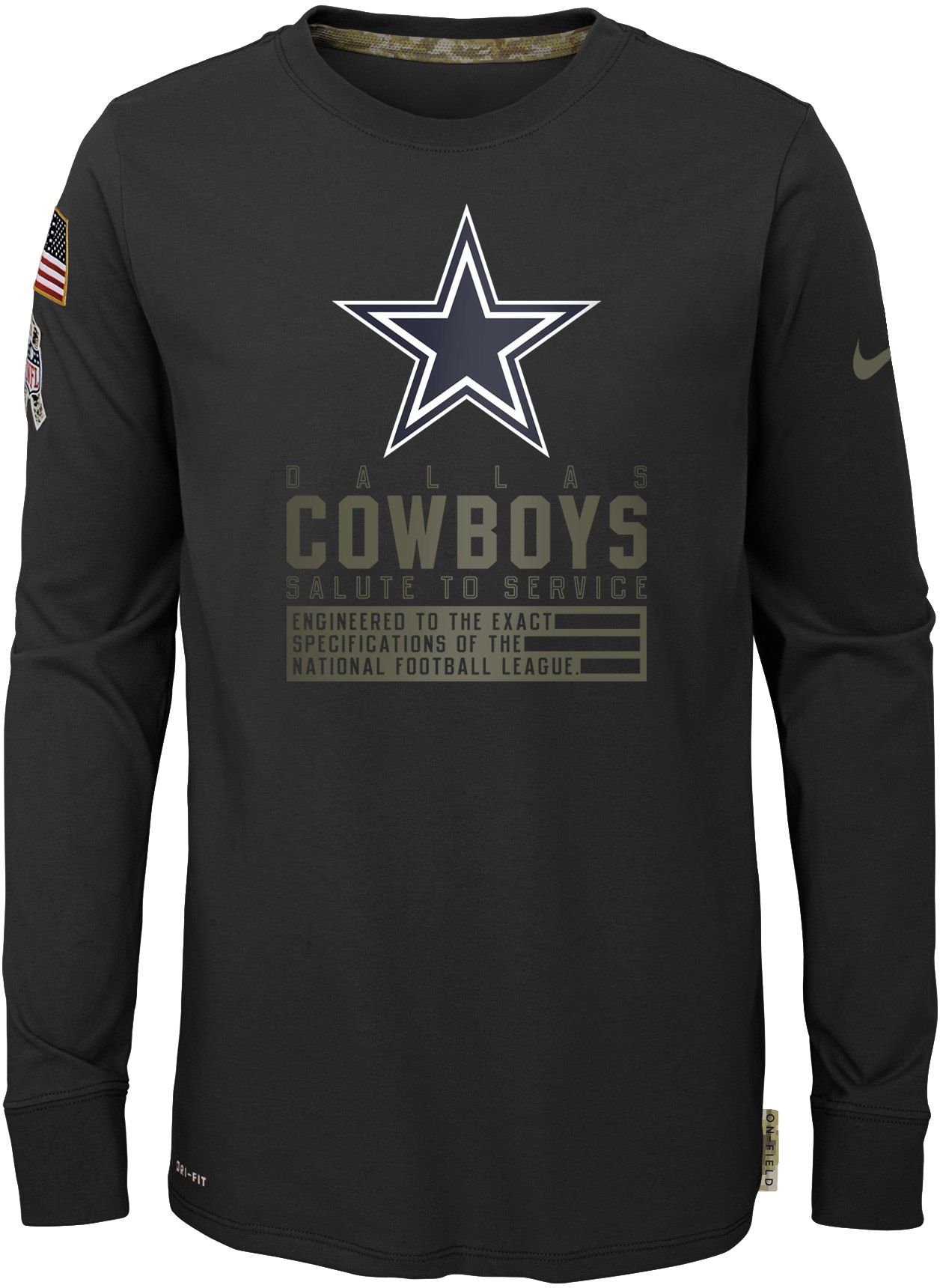 dallas cowboys salute to service long sleeve