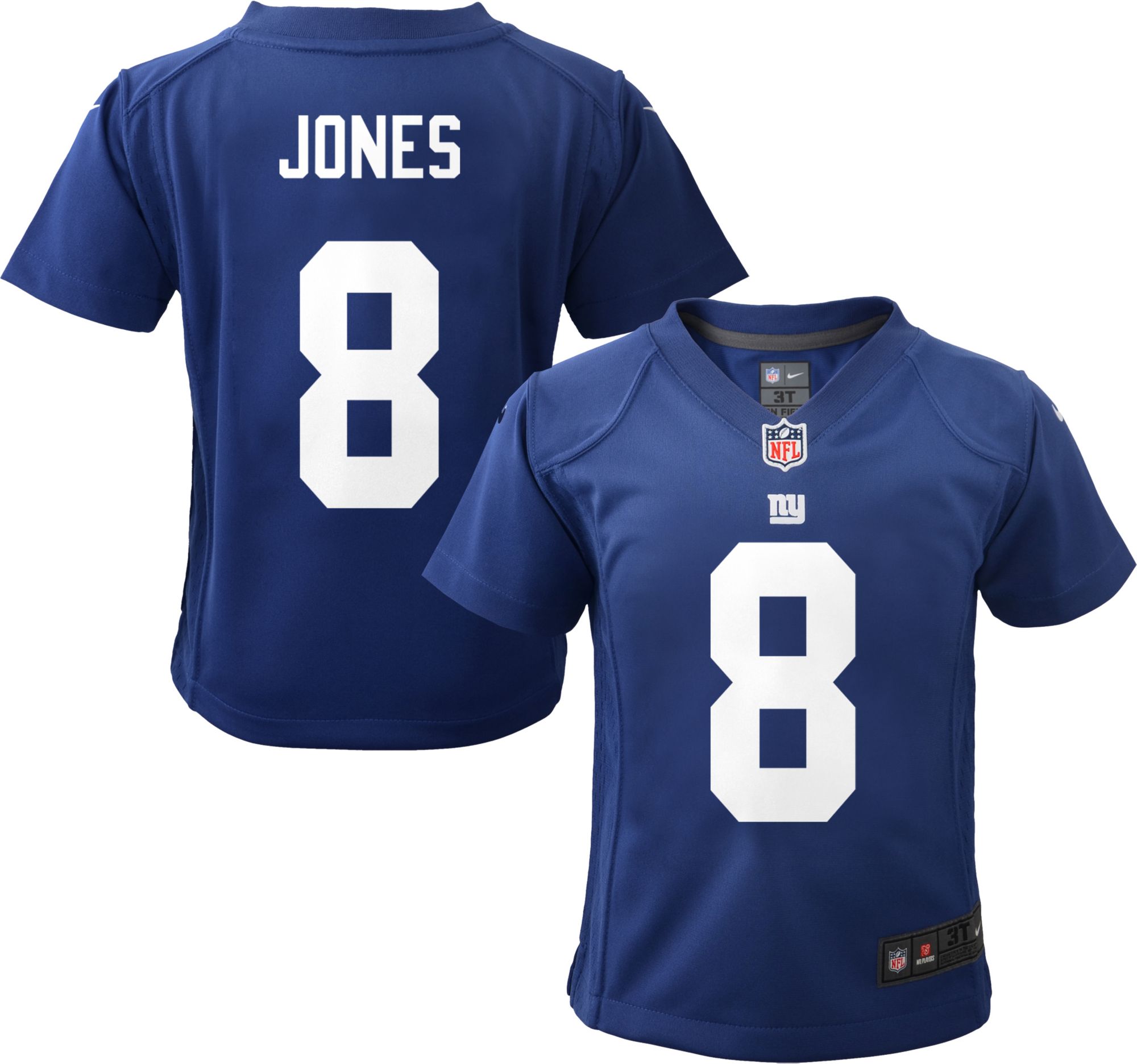 Youth Nike Daniel Jones White New York Giants Color Rush Game Jersey