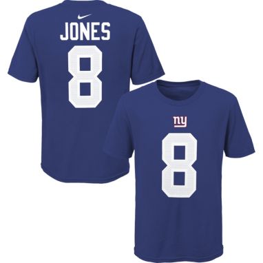 sorry, NFL Team Apparel Youth New York Giants Daniel Jones #85 Royal Player T-Shirt is currently out of stock