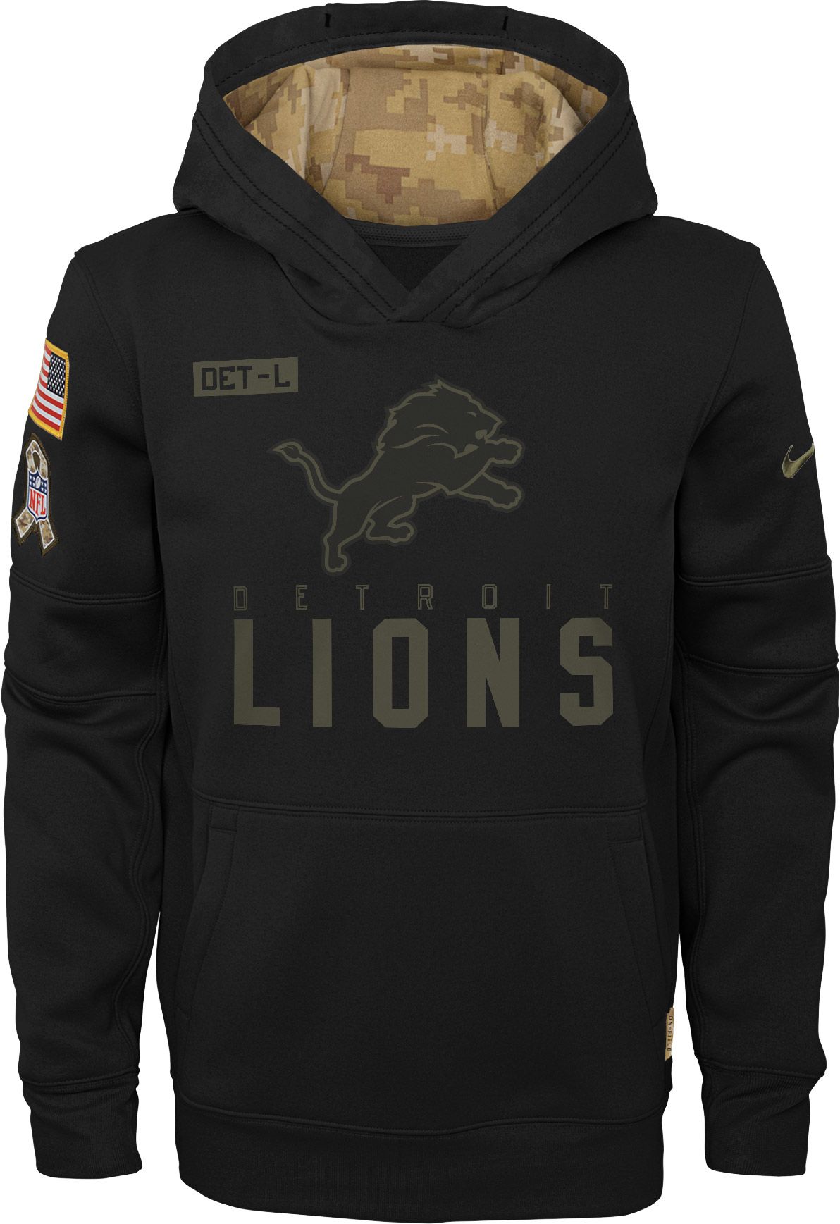 detroit lions military sweatshirt