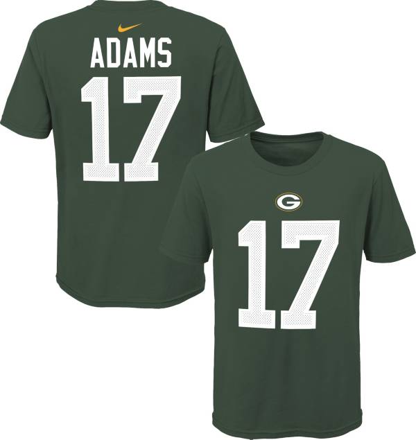 NFL Team Apparel Youth Green Bay Packers Davante Adams #85 Green Player T-Shirt