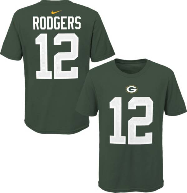 NFL Team Apparel Youth Green Bay Packers Aaron Rodgers #85 Green Player T-Shirt