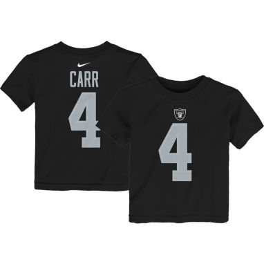 sorry, Nike Youth Las Vegas Raiders Derek Carr #4 Player Black T-Shirt is currently out of stock