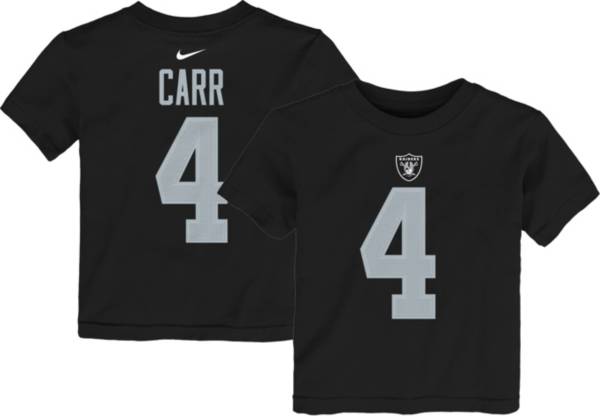 Nike Youth Las Vegas Raiders Derek Carr #4 Player Black T-Shirt product image