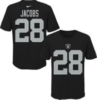 Girls Youth Las Vegas Raiders Josh Jacobs Pink Fashion Fan Gear V-Neck  T-Shirt