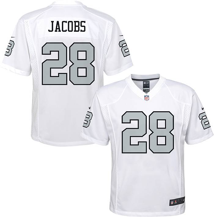 Nike Youth Las Vegas Raiders Josh Jacobs #28 White Game Jersey