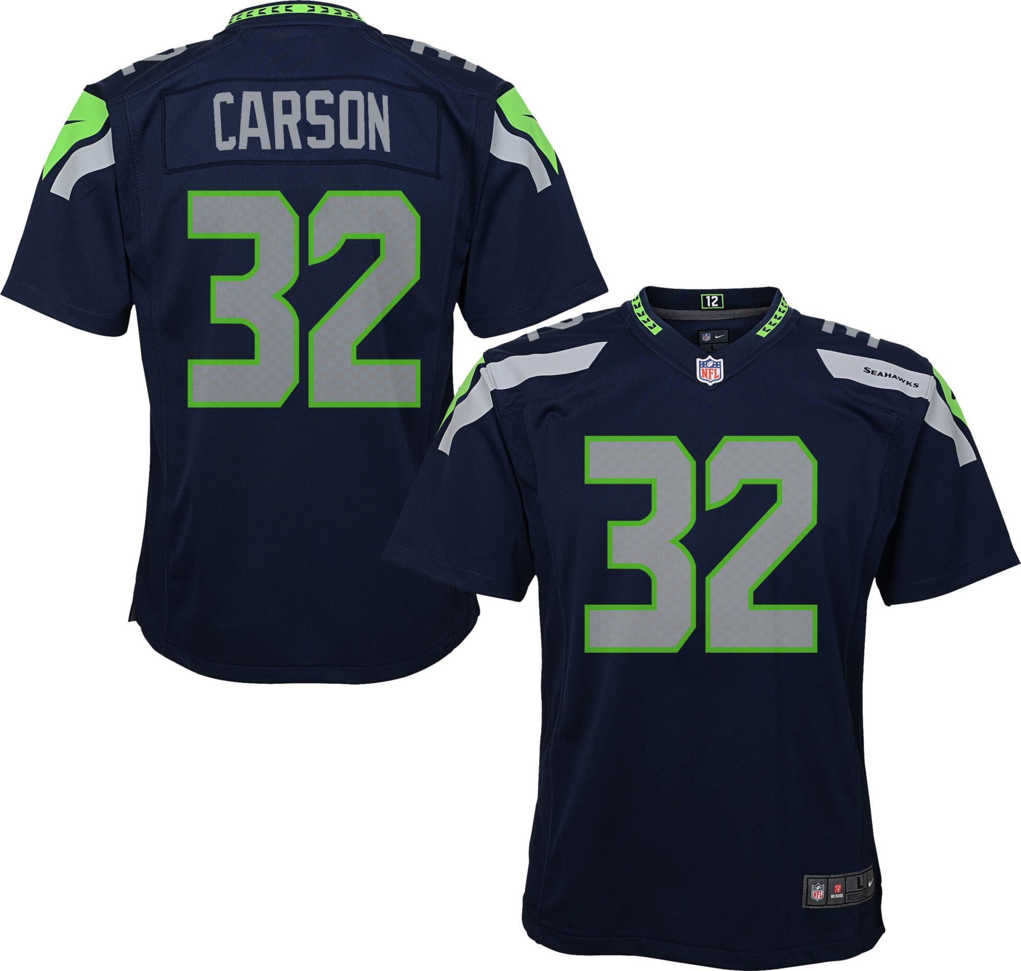 Limited Youth Jaron Brown Navy Blue Jersey - #18 Football Seattle Seahawks  Rush Drift Fashion Size S(10-12)