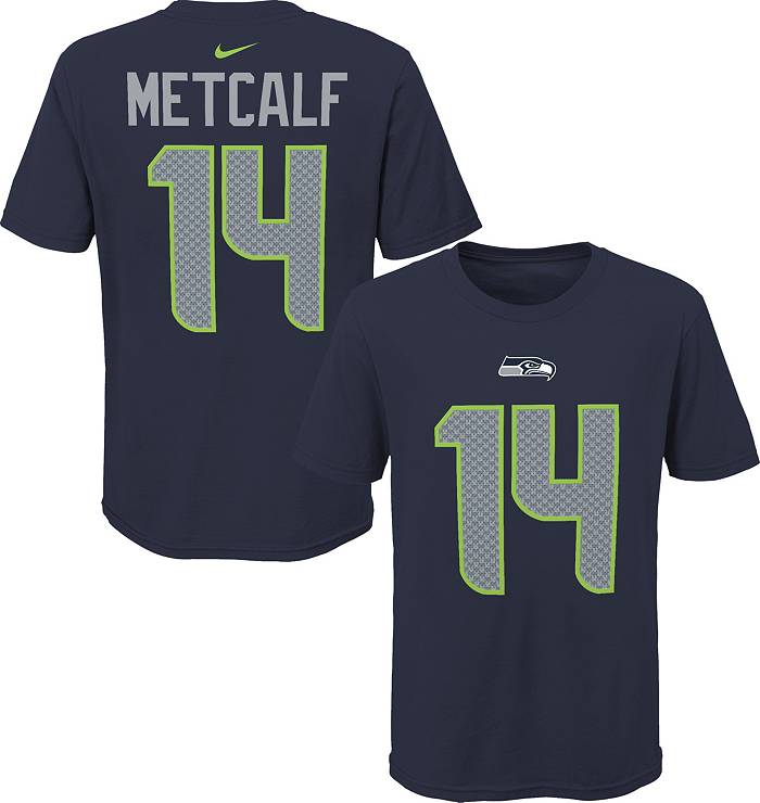 NFL Team Apparel Youth Seattle Seahawks DK Metcalf #14 Navy Player