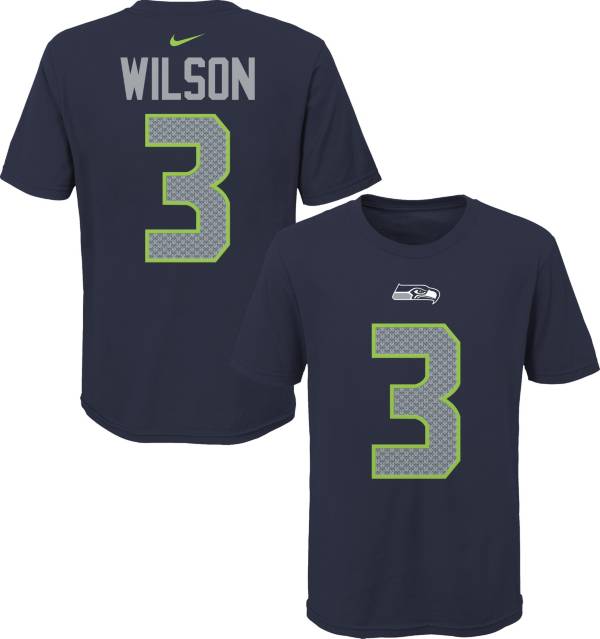 NFL Team Apparel Youth Seattle Seahawks Russel Wilson #85 Navy Player T-Shirt product image