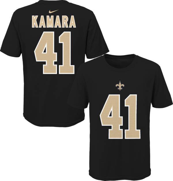 NFL Team Apparel Youth New Orleans Saints Alvin Kamara #85 Black Player T-Shirt product image