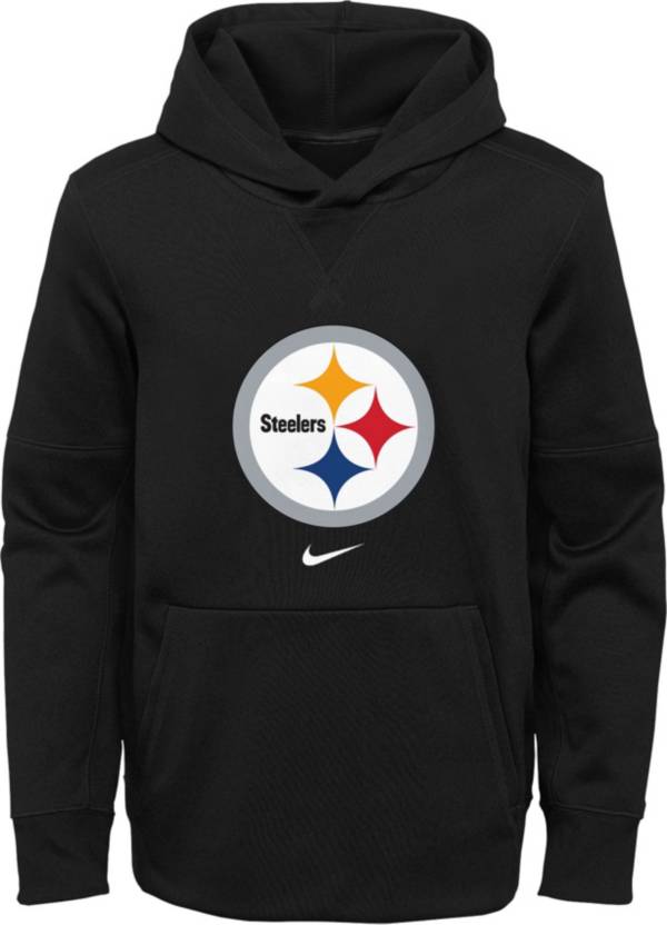 Nike Youth Pittsburgh Steelers Black Therma Pullover Hoodie product image