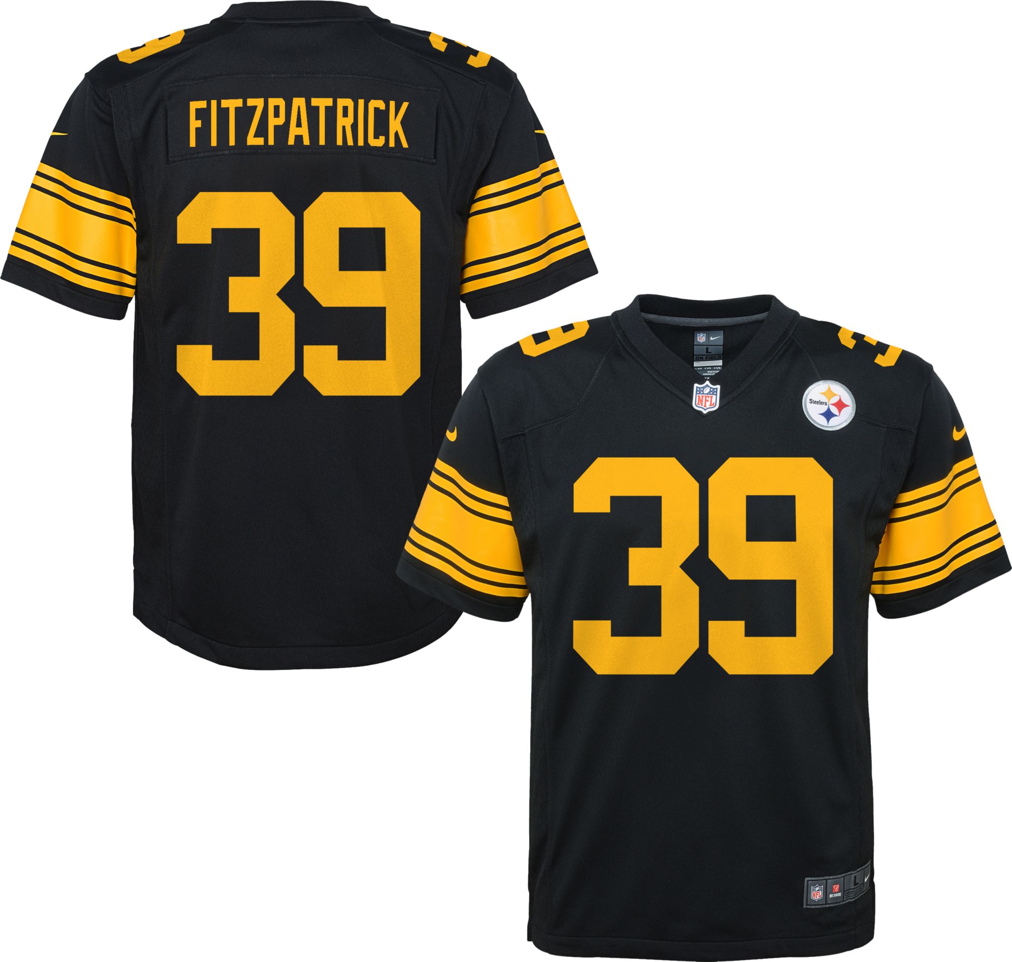 Minkah Fitzpatrick Pittsburgh Steelers Nike Youth Color Rush Game Jersey – Black