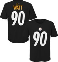 Youth Pittsburgh Steelers T.J. Watt Black Name & Number Mainliner Jersey  T-Shirt