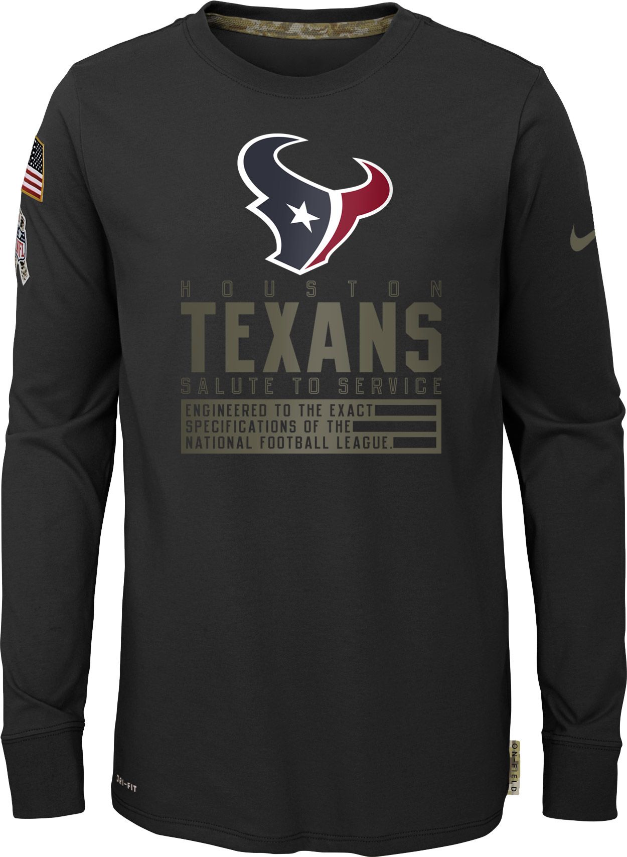 salute to service texans hoodie