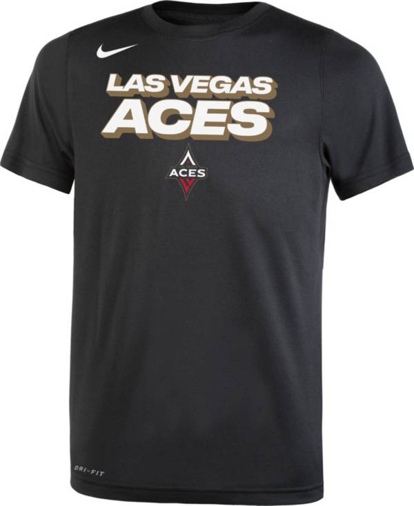 Nike Youth Las Vegas Aces Logo Black T-Shirt