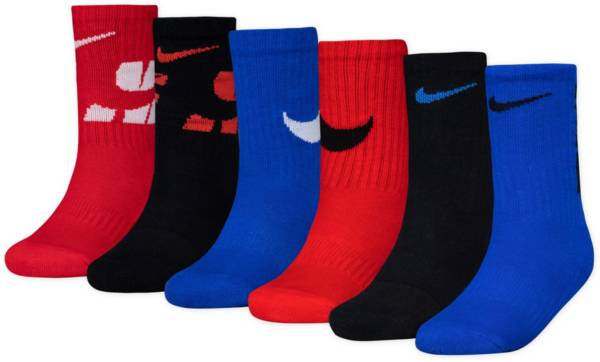 Nike Youth Swoosh Impression Crew Socks 6 Pack product image