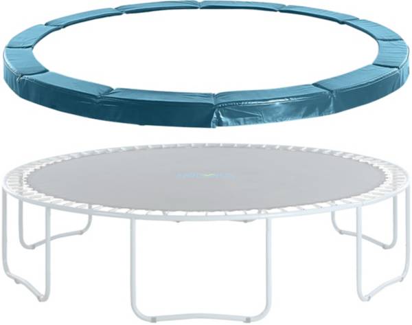 Upper Bounce Round Trampoline with Blue Safety Pad, 14 ft - Ralphs