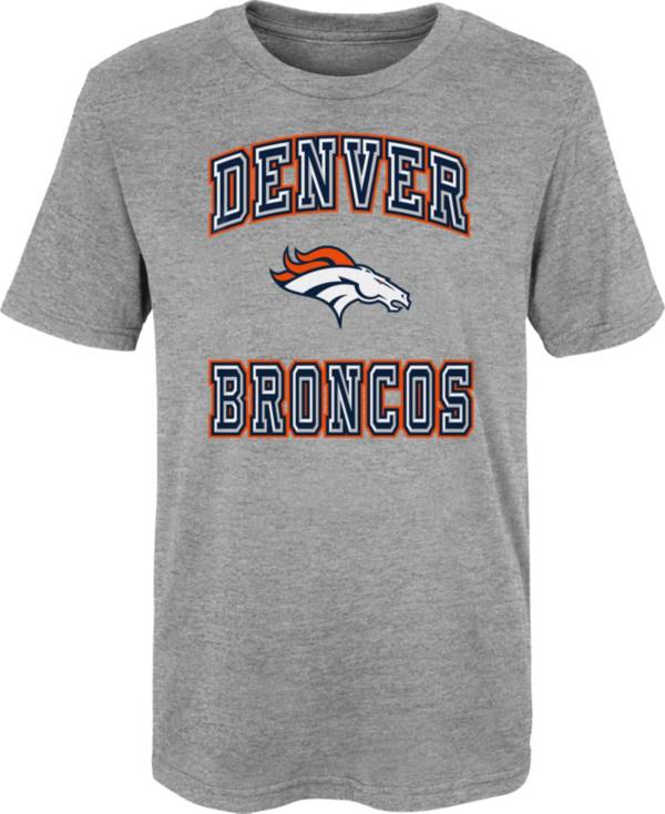 NFL Team Apparel Youth 4-7 Denver Broncos Chiseled T-Shirt