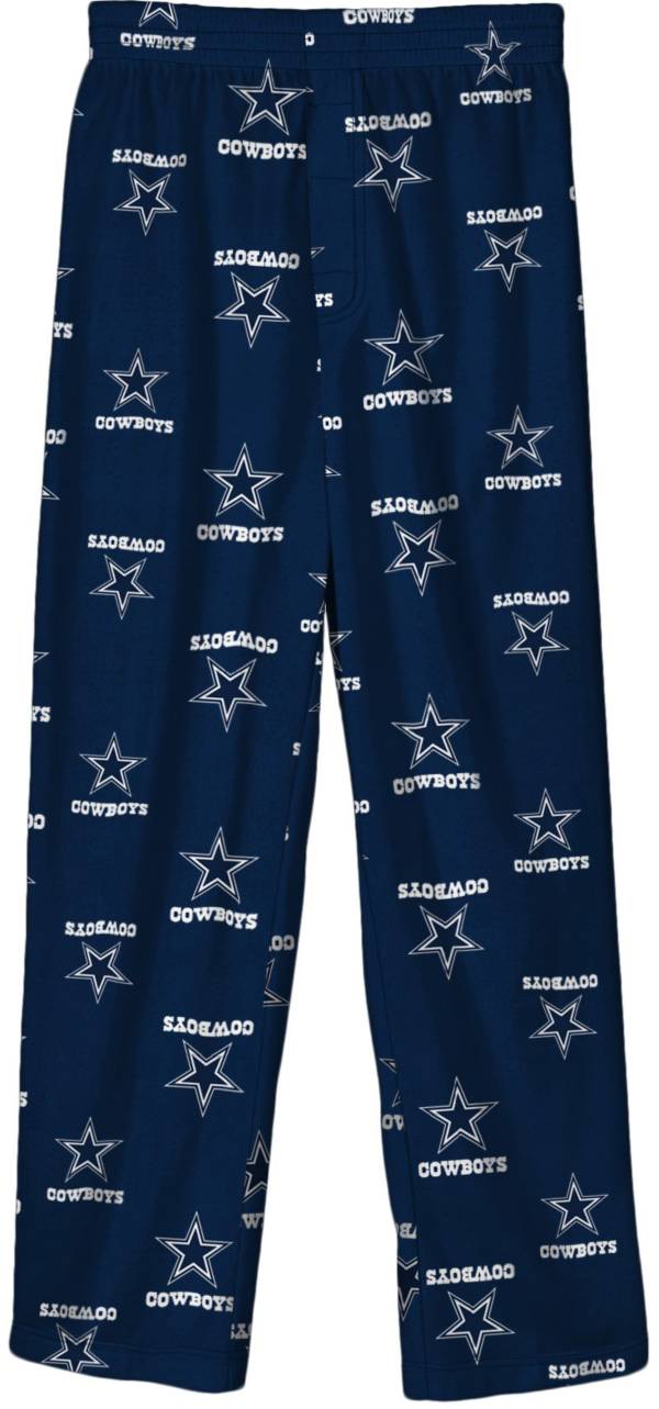 NFL Team Apparel Boys' Dallas Cowboys Print Navy Jersey Pants product image