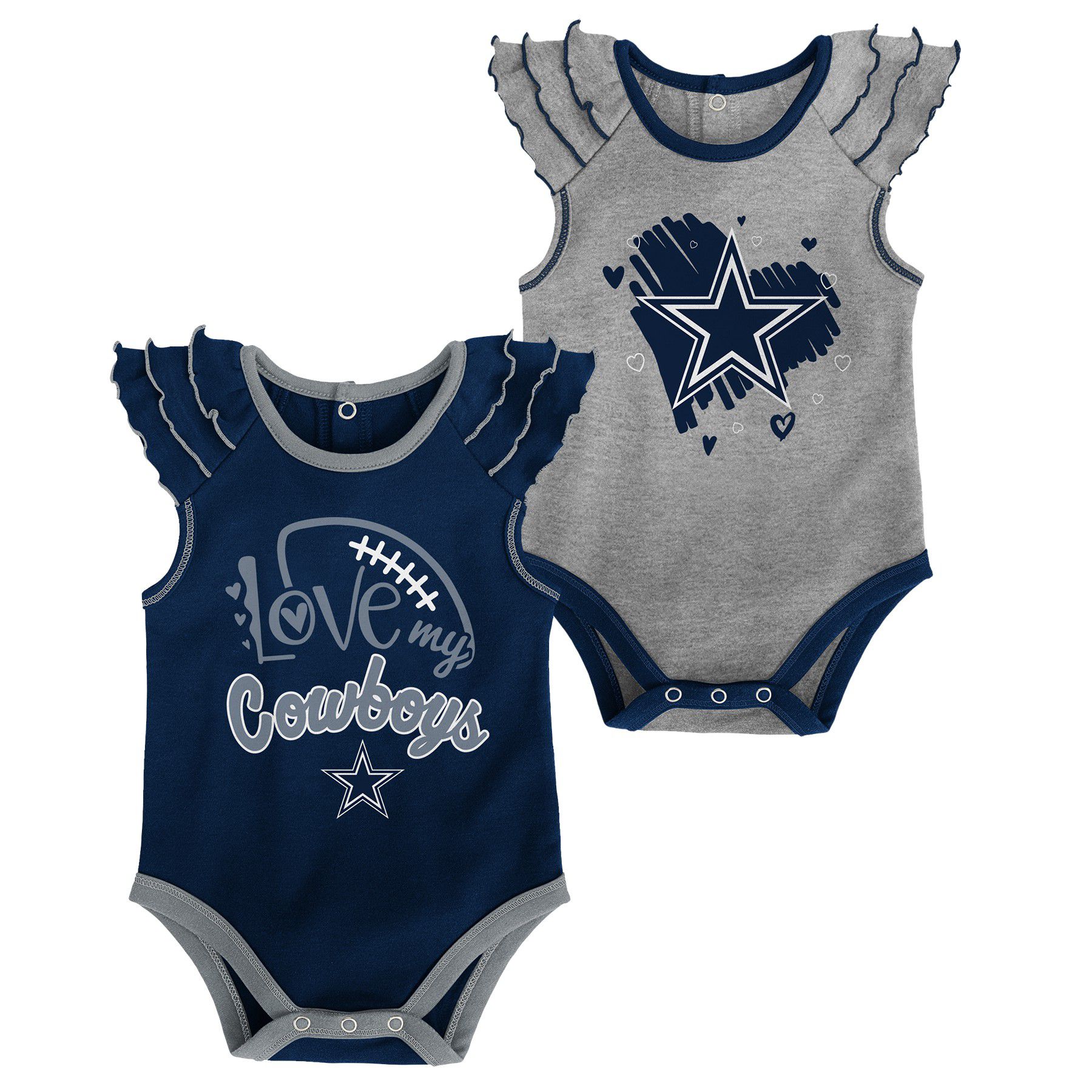 Lids Dallas Cowboys Dream Team Newborn & Infant Onesie, Pants Hat Set -  White/Navy