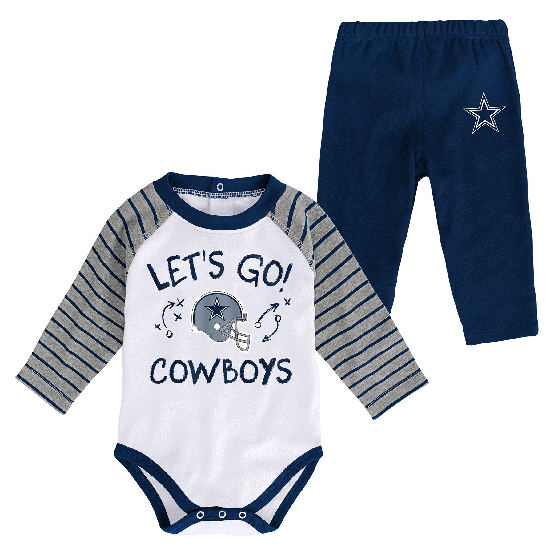 dallas cowboys baby pajamas