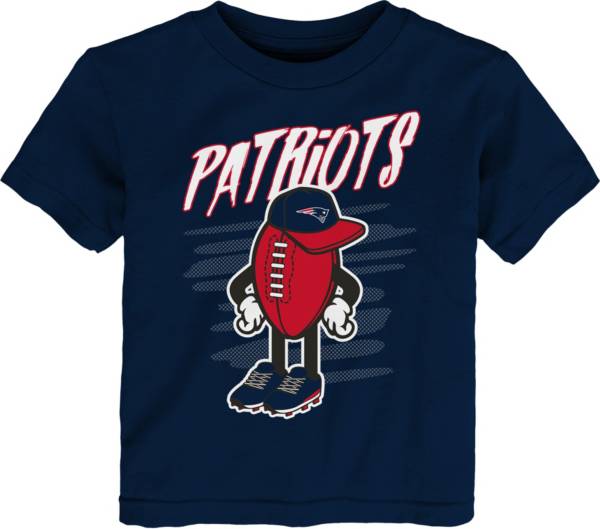 NFL Team Apparel Toddler New England Patriots Navy Team Logo T-Shirt