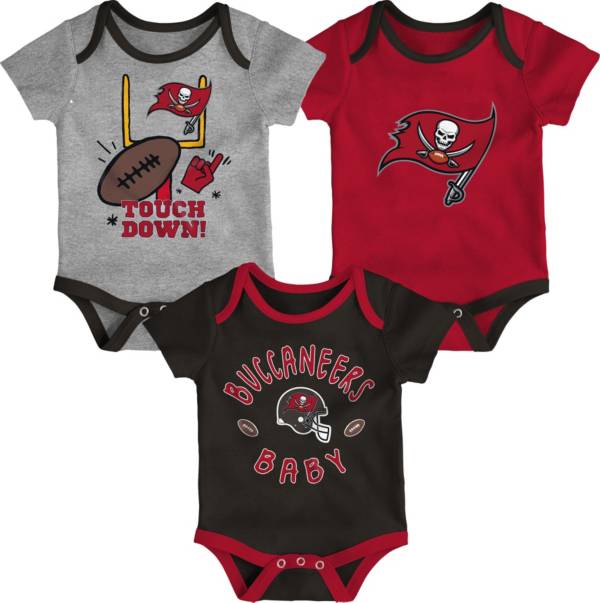 NFL Team Apparel Infant Tampa Bay Buccaneers 3-Piece Creeper Set