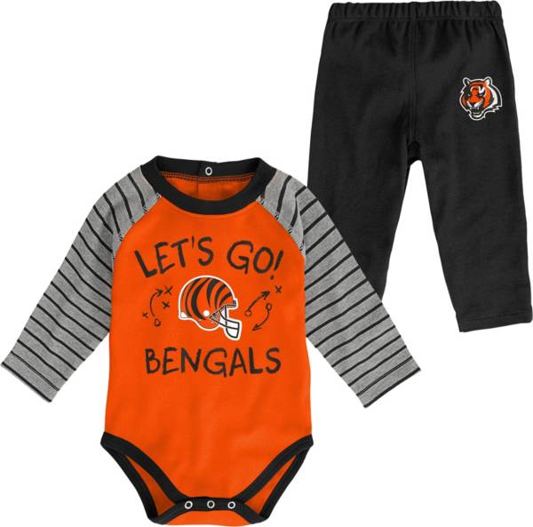 NFL Team Apparel Youth Cincinnati Bengals Long Sleeve Set